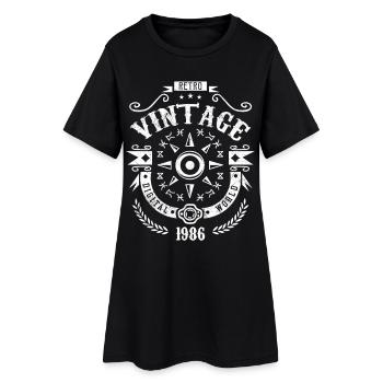 Vintage 1986 Original Anniversaire 1986 - Robe T-shirt Femme - noir - Devant