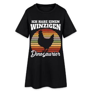 Petit Dicton du Dinosaure - Robe T-shirt Femme - noir - Devant