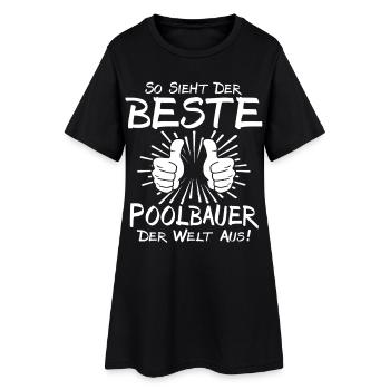 Meilleur constructeur de piscines - Robe T-shirt Femme - noir - Devant