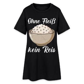 Cuisiner PAS DE RIZ SANS DILIGENCE Cuiseur Drôle - Robe T-shirt Femme - noir - Devant