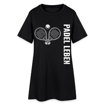 Joueur de padel PADEL LIFE Plaisir de raquette de padel - Robe T-shirt Femme - noir - Devant