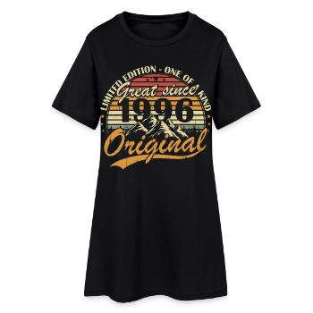 Original 1996 Vintage Vintage Birthday Retro - Women’s T-Shirt Dress - black - Front