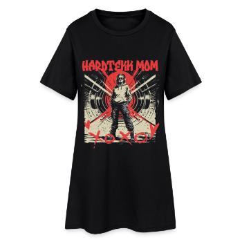 Hardtekk Mom Tekke Allemagne de l’Est - Robe T-shirt Femme - noir - Devant