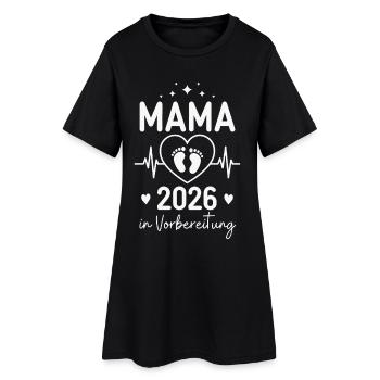 Mom 2026 in preparation - Women’s T-Shirt Dress - black - Front
