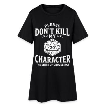 Sauvetage du personnage : (+5 Chemise de la supplication) - Robe T-shirt Femme - noir - Devant