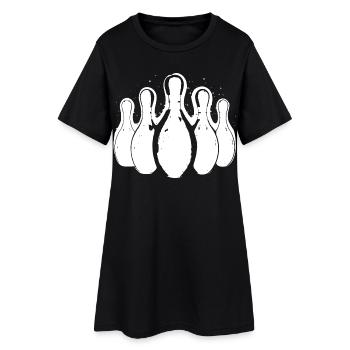 Bowling - Women’s T-Shirt Dress - black - Front