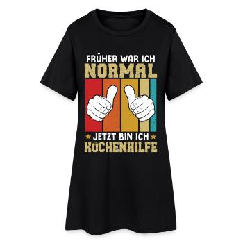 ASSISTANT CHEF I USED TO BE NORMAL NOW I AM - Women’s T-Shirt Dress - black - Front