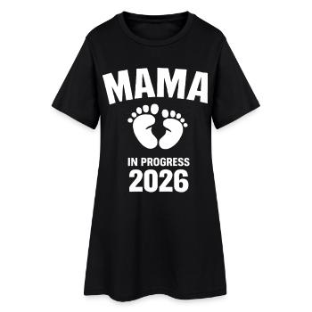 Mama en Développement 2026 - Robe T-shirt Femme - noir - Devant