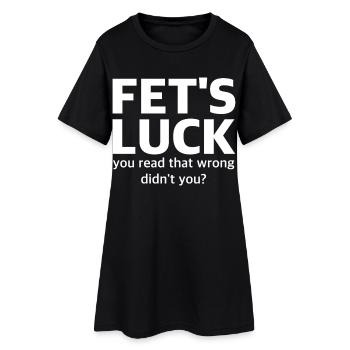 LA CHANCE DE FET Humour faux de frappe | Ambiguë, sarcasme - Robe T-shirt Femme - noir - Devant