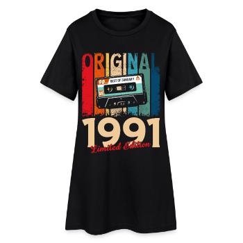 Cassette du 35e anniversaire janvier 1991 - Robe T-shirt Femme - noir - Devant