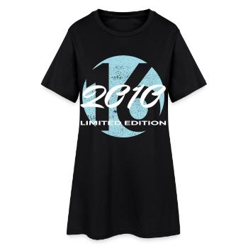 16e anniversaire cadeau garçons et filles 2010 - Robe T-shirt Femme - noir - Devant