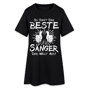 Meilleur chanteur - Robe T-shirt Femme - noir - Devant