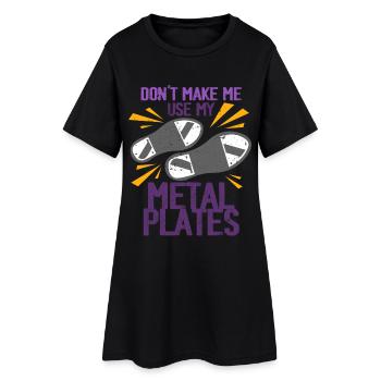 Claquettes, claquettes, claquettes, stepper - Robe T-shirt Femme - noir - Devant