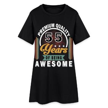 55 ans de Grand Insigne - Robe T-shirt Femme - noir - Devant