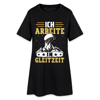 Paraglider WORK IN FLEXITIME Fun - Women’s T-Shirt Dress - black - Front