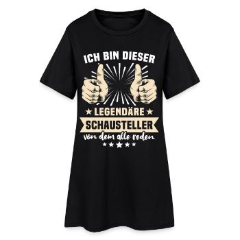 Schausteller Sprüche - Frauen T-Shirt-Kleid - Schwarz - Vorne