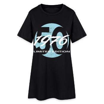 50e anniversaire 1976 cadeau pour hommes et femmes - Robe T-shirt Femme - noir - Devant