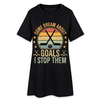 certains rêvent d’objectifs Je les arrête - Robe T-shirt Femme - noir - Devant