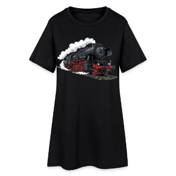 Locomotive à vapeur 52 8154 - Robe T-shirt Femme - noir - Devant
