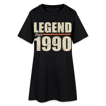 1990 Birthday | Legend since 1990 - Women’s T-Shirt Dress - black - Front