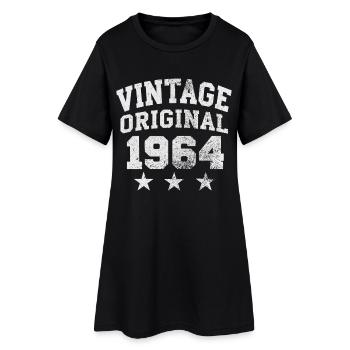 Vintage Original 1964 – Style rétro classique - Robe T-shirt Femme - noir - Devant