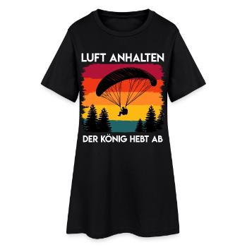 Parapente RETIENS TA RESPIRATION LE ROI DÉCOLLE - Robe T-shirt Femme - noir - Devant