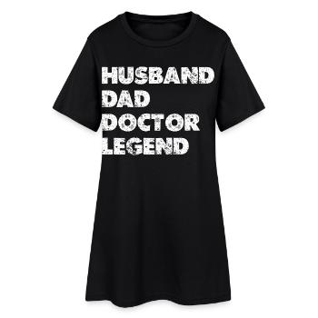 Héros Combo Mari Père Docteur - Robe T-shirt Femme - noir - Devant