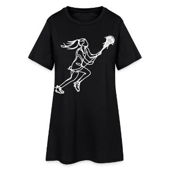 Crosse féminine - Robe T-shirt Femme - noir - Devant
