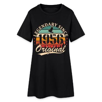 1956 Vintage Rétro Cadeau D'anniversaire - Robe T-shirt Femme - noir - Devant