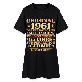 65th Birthday Living Legend 1961 Vintage - Women’s T-Shirt Dress - black - Front