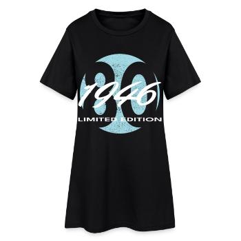 80th Birthday 1946 Gift for Men and Women - Women’s T-Shirt Dress - black - Front