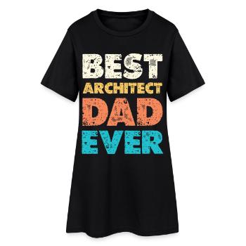 Meilleur père architecte de tous les temps - Robe T-shirt Femme - noir - Devant