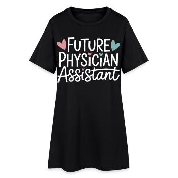 Zukunfts-Physician-Assistant - Frauen T-Shirt-Kleid - Schwarz - Vorne