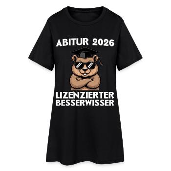Remise des diplômes de l’Abitur 2026 Wombat avec lunettes de soleil - Robe T-shirt Femme - noir - Devant
