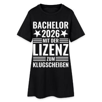 Licence 2026 avec licence pour être malin - Robe T-shirt Femme - noir - Devant