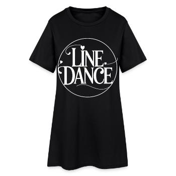 Logo du cercle de danse en ligne - Robe T-shirt Femme - noir - Devant
