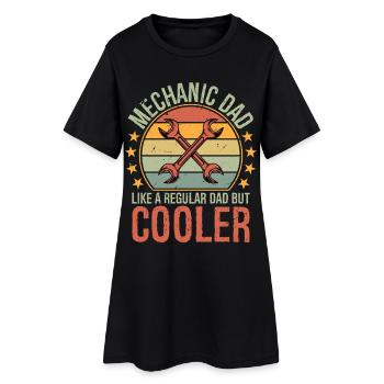 Père mécanicien comme un père normal mais plus cool - Robe T-shirt Femme - noir - Devant