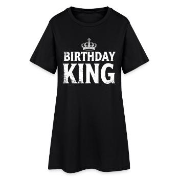 Tenue d’anniversaire masculine du roi Crown d’anniversaire - Robe T-shirt Femme - noir - Devant