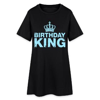Tenue d’anniversaire masculine du roi Crown d’anniversaire - Robe T-shirt Femme - noir - Devant
