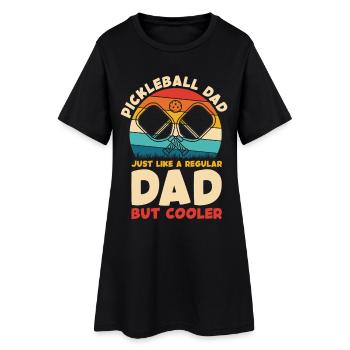 Pickleball Dad Dad plus frais que la normale - Robe T-shirt Femme - noir - Devant