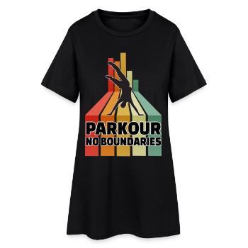 Parkour sans frontières - Robe T-shirt Femme - noir - Devant