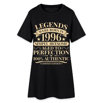 Anniversaire vintage 1996 - Robe T-shirt Femme - noir - Devant