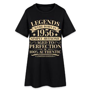 Vintage 1956 Vintage Birthday - Women’s T-Shirt Dress - black - Front