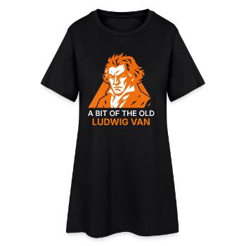 Un peu de l’ancienne camionnette Ludwig - Robe T-shirt Femme - noir - Devant