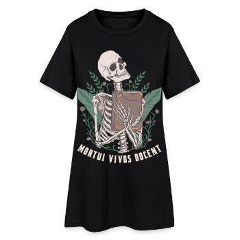 Mortui Vivos Docent Rechtsmedizin Pathologie - Frauen T-Shirt-Kleid - Schwarz - Vorne
