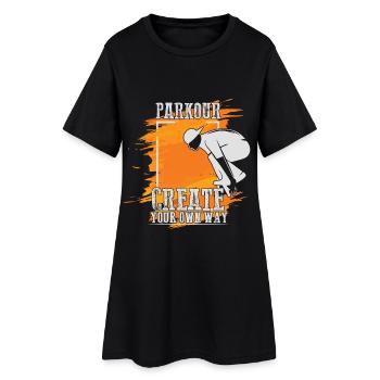 Le parkour crée à ta façon - Robe T-shirt Femme - noir - Devant