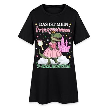 Dinosaur Princess Costume Carnival Carnival - Women’s T-Shirt Dress - black - Front