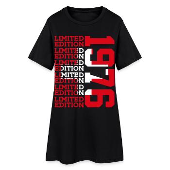 ÉDITION LIMITÉE 1976 50E ANNIVERSAIRE SUISSE - Robe T-shirt Femme - noir - Devant