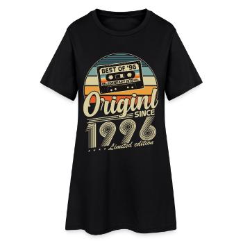 Original 1996 Vintage Vintage Anniversaire Rétro - Robe T-shirt Femme - noir - Devant