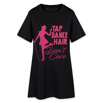 Claquettes, claquettes, claquettes, stepper - Robe T-shirt Femme - noir - Devant